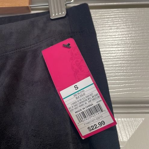 Xhilaration leggings black solid woman's faux suede front pants casual NWT  Sz S - $17 New With Tags - From Earlisha