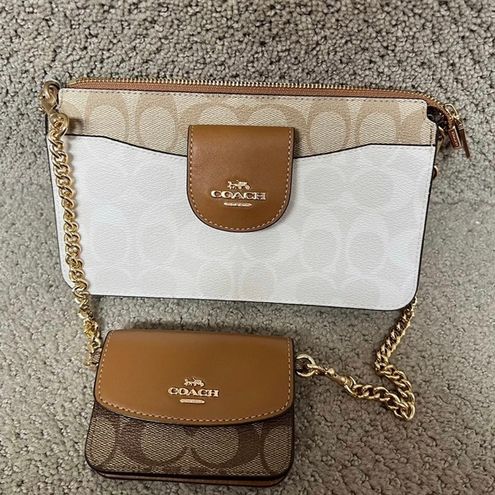 Coach Poppy Crossbody In Blocked Signature Canvas ca843