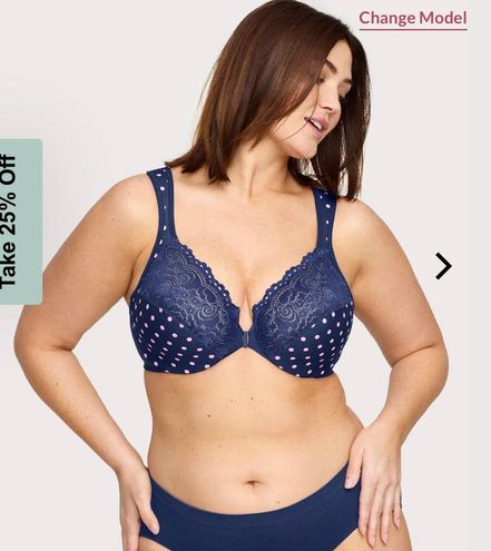 Glamorise WonderWire Front-Closure Bra 44H Blue Size 44 H - $26 (61% Off  Retail) - From jello