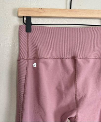 Zella Moto Ribbed High Waist Ankle Leggings in Purple Taupe Size Medium -  $31 - From Brittany