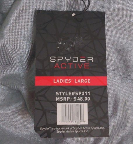 Spyder Active Tank Top Gray Sleeveless Scoop Neck Racerback Side Cinch L  New Size L - $37 New With Tags - From Stephanie