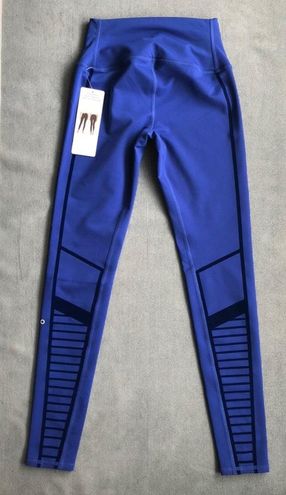 Alo Yoga Flocked High Waist Moto Legging Blue Size XS - $88 (25% Off  Retail) New With Tags - From Hui