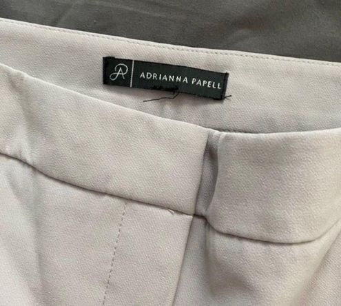 Adrianna Papell Solid Kate Bi Stretch Fitted pant Size M 20 77