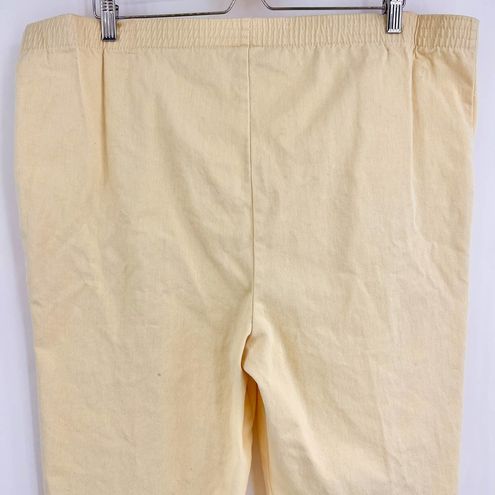 Cascade Blues (18) 80's Plus Size Yellow Mom Jeans Tapered Leg