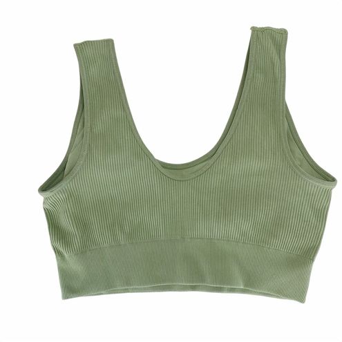 Aerie Seamless Padded Bralette in Olive Fun Large - $25 - From Laura