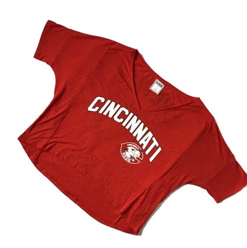 5th & Ocean Cincinnati Reds Women's S/S V-Neck Baby Jersey