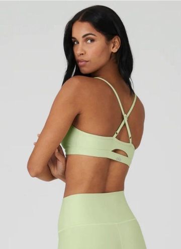 Alo Yoga Airlift Intrigue Bra In Iced Green Tea