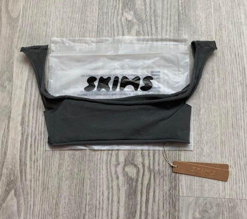 SKIMS Raw Edge Micro Scoop bralette in gunmetal Gray - $70 - From hypebae