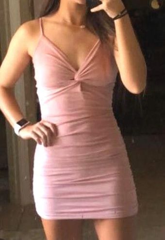 lucy in the sky talia front twist dress