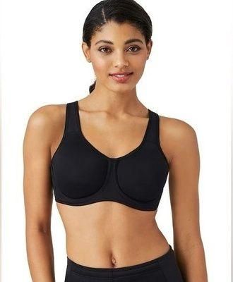 SOMA SPORT Underwire High Impact Sports Bra black 38DD Size