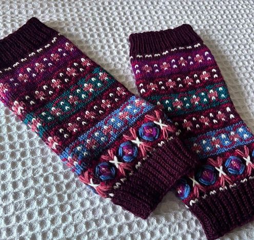 French Knot X Sundance-Mika Fair Isle Leg Warmers