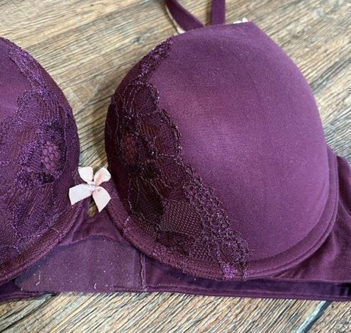 Victoria's Secret Body by Victoria Perfect Shape burgundy bra Size