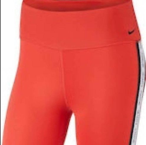 Nike Leggings ONE NWT Red Logo Mid Rise Workout Women's XS Dri-Fit Pocket -  $32 New With Tags - From Tina