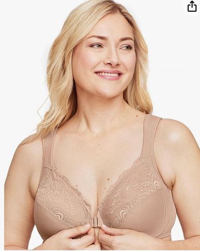 Glamorise Women's Plus Size Wonderwire Front-Closure Bra Underwire #1245 -  $24 - From jello