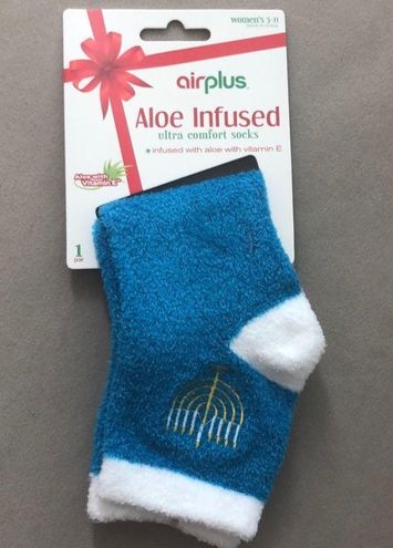 Hanukkah menorah Airplus Aloe Moisturizing Socks nwt Hannukah