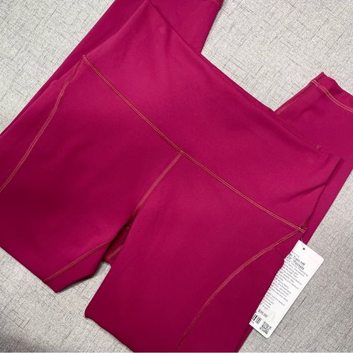 Lululemon Wunder Train High Rise Tights Leggings Pomegranate 10 Nwt - $102  New With Tags - From Marie