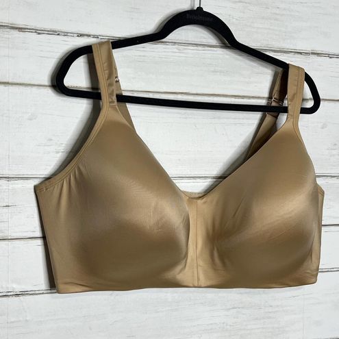 Cacique Satin No Wire Bra Tan Plus Size 48 DDD - $32 - From Janelle