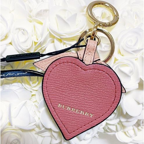 Burberry Authentic Young Love Leather Heart Bag Charm / Keychain - $218 New  With Tags - From SAMANTHA