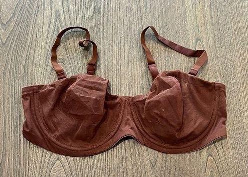 SKIMS NWT Ultra Fine Mesh Strapless Bra Mahogany Size 38D - $36 New With  Tags - From Ashley