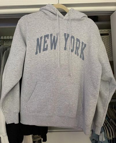 Brandy Melville New York Hoodie Gray - $26 (38% Off Retail) - From Alexa