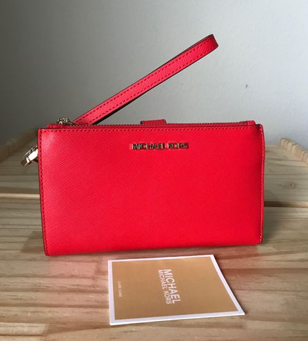 michael kors wallet red