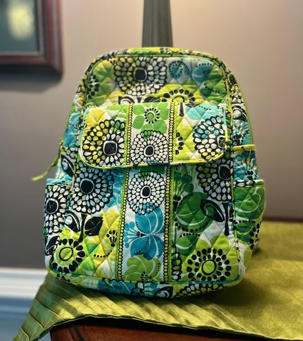 Vera Bradley Black Quilted backpack | yellow/black interior Diaper bag -  Body Logic