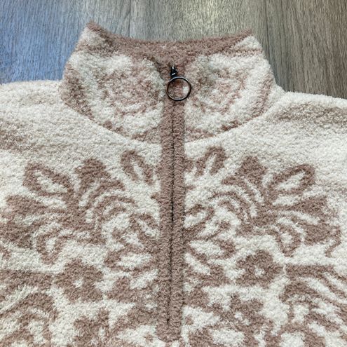 Anthropologie Moth Alaskan Half-Zip Snow Flake Sherpa, 51% OFF