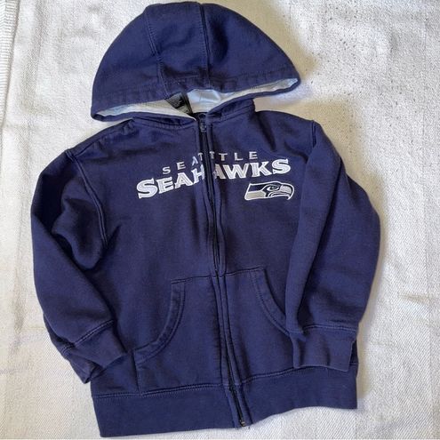 Seattle Seahawks zippered hoodie, boys, size 5/6 - $16 - From Kelley