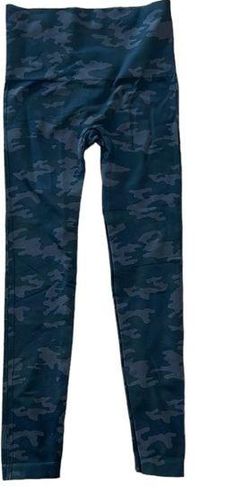 Spanx Look At Me Now Seamless Camo Leggings Medium Full Length Camouflage