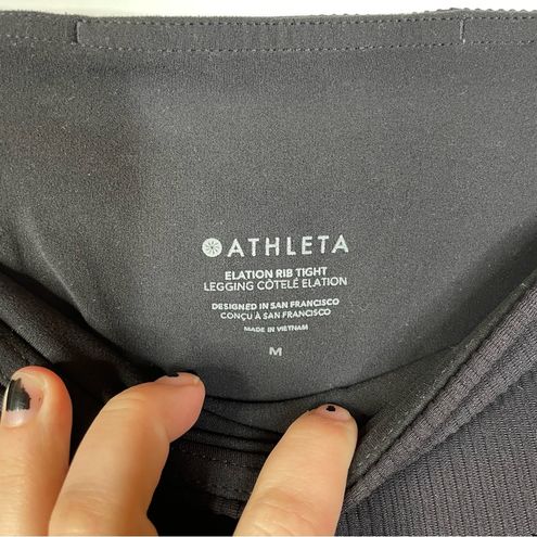 Athleta Elation Rib Tight Black Size Medium - $45 - From Holly