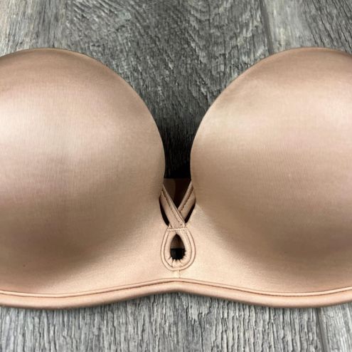 Victoria's Secret 32AA VS Tan Strapless Bombshell Bra Size 32 AA - $30 -  From Jen