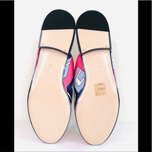 Gucci Princetown Women Wallpaper cube Mule slip ons size 7 37 432773 NEW