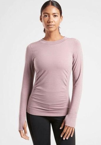 Athleta Foresthill Ascent Seamless Top in Lavender Size Small