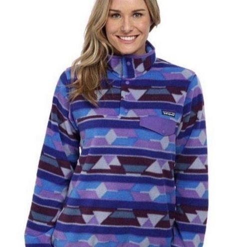 Patagonia Synchilla Snap T Fleece Pullover Guatemalan Tango Aztec Size Small  - $67 - From Emma