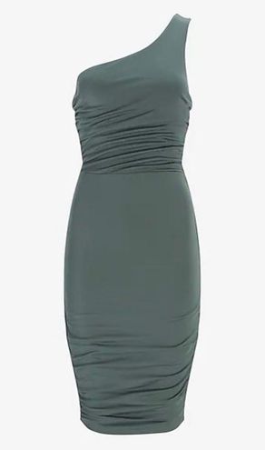 EXPRESS Body Contour One Shoulder Ruched Mini Dress Size XL - $28 - From  Marissa