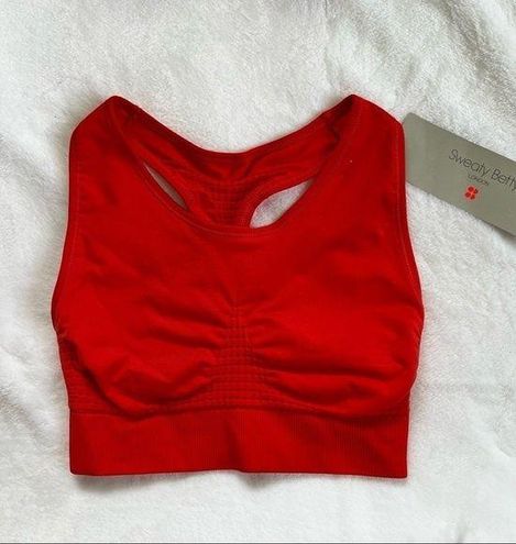 Sweaty Betty stamina sports bra rich red - $27 New With Tags - From