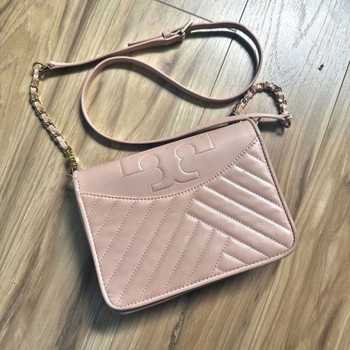 Tory Burch  Blush Pink Gold Alexa Combination Crossbody Clutch Bag Quilted  - $173 - From Courtney