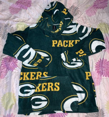 NFL Green Bay Packers Girls' Fleece Hooded Sweatshirt - XS