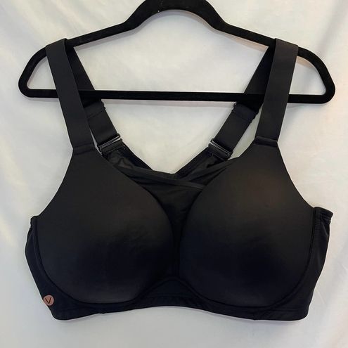 LIVI Sports Bra Black 46C Wireless Medium-Impact Wicking