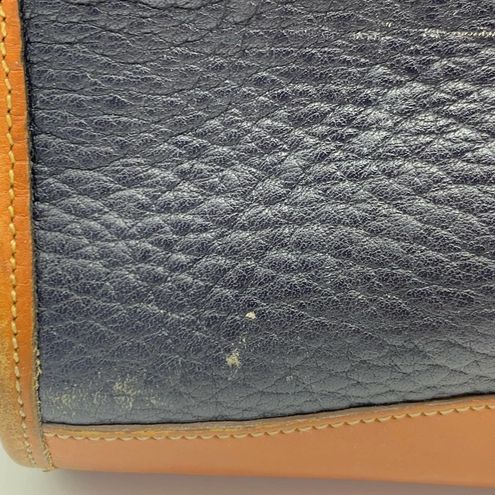 Dooney & Bourke, Bags, Dooney Bourke Black Pebbled Leather Vintage Tote  Bag Serial Number A42