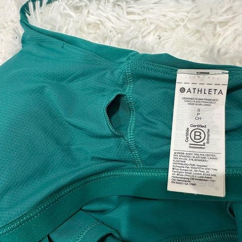 Athleta ELATION V-NECK POLY LONGLINE BRA - Sports bra - emerald