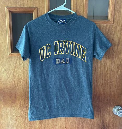 UC Irvine Dad T-shirt Gray Size Small 