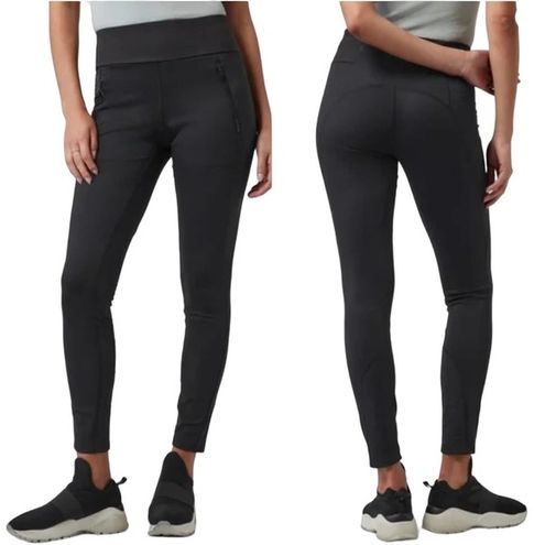 Athleta Women's Athletic Peak Hybrid Fleece Black High Waisted