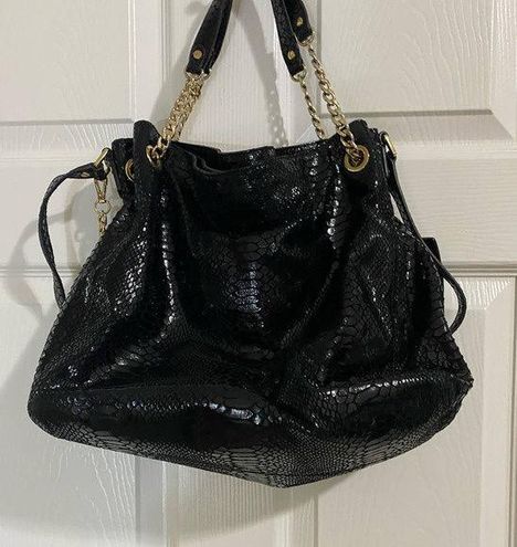 Black MICHAEL KORS Patent Leather Shoulder Bag