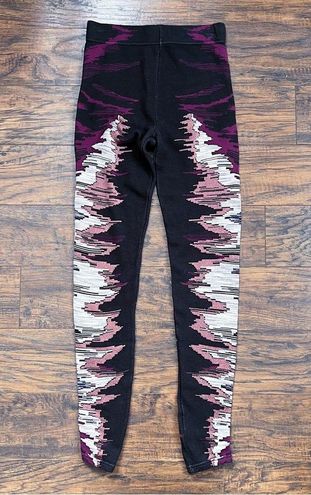 Free People • Byzantine Sweater Legging black purple Aztec tribal pattern  knit Size XS - $35 - From Ellen