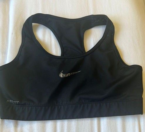 Women's Nike Black Miami Marlins Classic Sports Bra Size: Medium