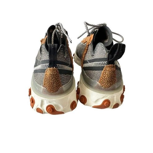 New Nike React Element 55 SE Running Shoes Bio Beige CD2153-200 Mens Size 9