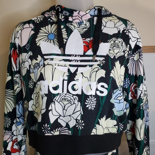 Adidas Originals Small Brazil Farm Floral Set Cropped Hoodie and Leggings  Small - $83 - From G