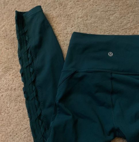 Lululemon RARE Criss Cross Leggings Blue Size 4 - $50 (57% Off