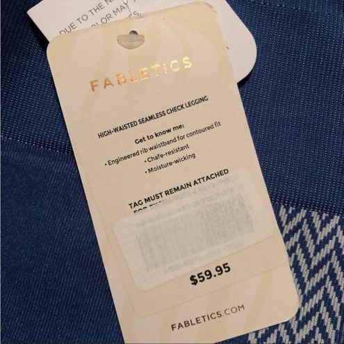 Fabletics High-Waisted Seamless Check Leggings Size L - $55 New